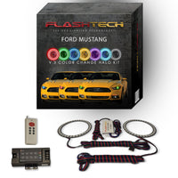 Ford Mustang V.3 Fusion Color Change LED Halo Headlight Kit 2015-2017