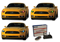 Ford Mustang V.3 Fusion Color Change LED Halo Headlight Kit 2015-2017