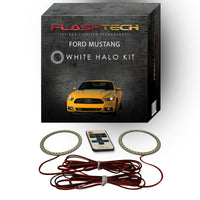 Ford Mustang White LED Halo Headlight Kit 2015-2017