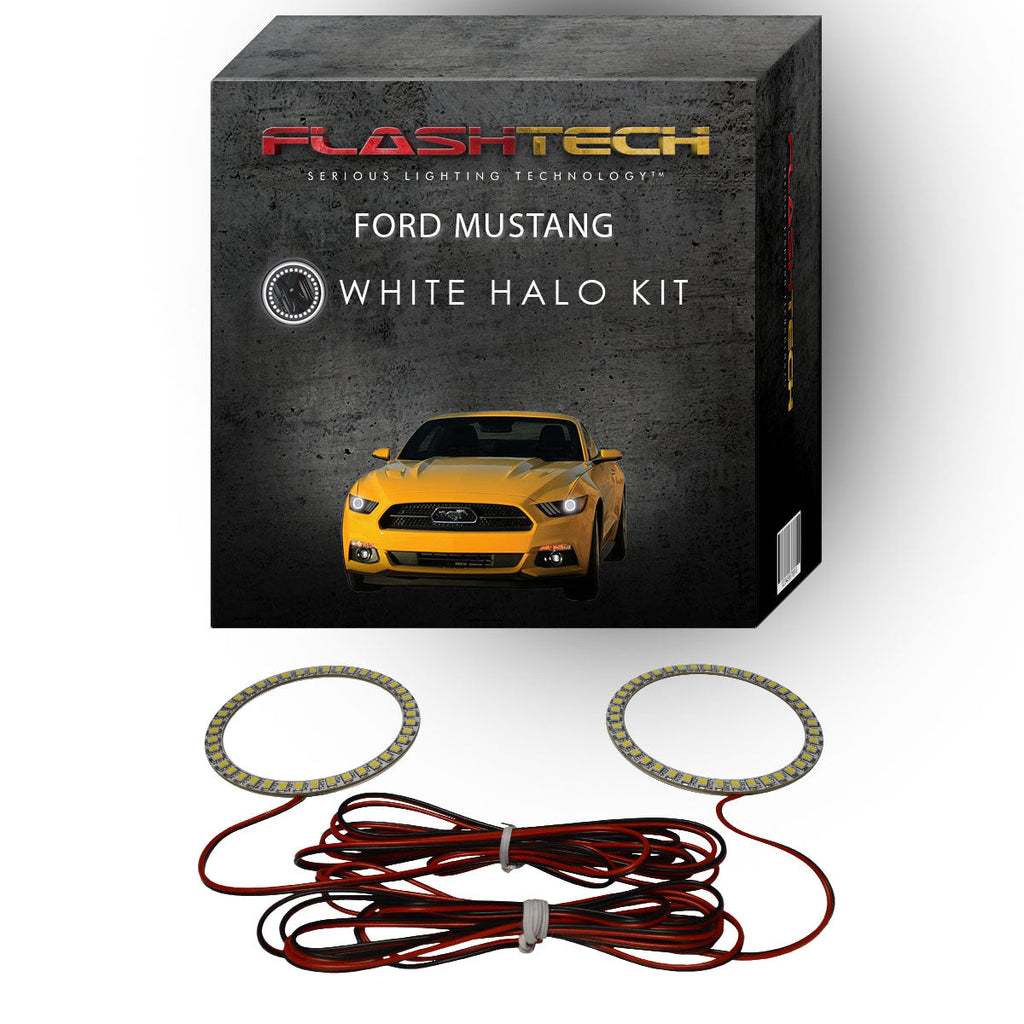 Ford Mustang White LED Halo Headlight Kit 2015-2017