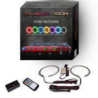 Ford Mustang V.3 Fusion Color Change LED Halo Headlight Kit 1987-1993