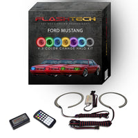 Ford Mustang V.3 Fusion Color Change LED Halo Headlight Kit 1987-1993