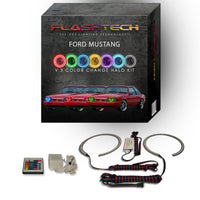 Ford Mustang V.3 Fusion Color Change LED Halo Headlight Kit 1987-1993