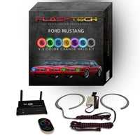 Ford Mustang V.3 Fusion Color Change LED Halo Headlight Kit 1987-1993