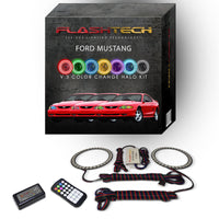 Ford Mustang V.3 Fusion Color Change LED Halo Headlight Kit 1994-1998