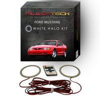Ford Mustang White LED Halo Headlight Kit 1994-1998
