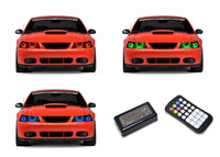 Ford Mustang V.3 Fusion Color Change LED Halo Headlight Kit 1999-2004