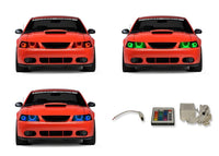 Ford Mustang V.3 Fusion Color Change LED Halo Headlight Kit 1999-2004