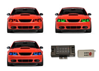 Ford Mustang V.3 Fusion Color Change LED Halo Headlight Kit 1999-2004