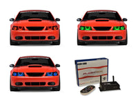 Ford Mustang V.3 Fusion Color Change LED Halo Headlight Kit 1999-2004