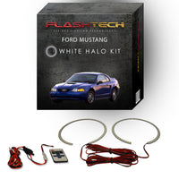 Ford Mustang White LED Halo Headlight Kit 1999-2004
