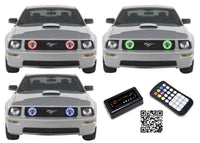 Ford Mustang GT V.3 Fusion Color Change LED Halo Fog Light Kit 2005-2009
