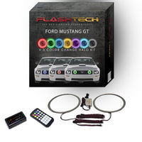 Ford Mustang GT V.3 Fusion Color Change LED Halo Fog Light Kit 2005-2009