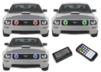 Ford Mustang GT V.3 Fusion Color Change LED Halo Fog Light Kit 2005-2009