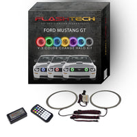 Ford Mustang GT V.3 Fusion Color Change LED Halo Fog Light Kit 2005-2009
