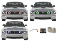 Ford Mustang GT V.3 Fusion Color Change LED Halo Fog Light Kit 2005-2009