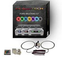 Ford Mustang GT V.3 Fusion Color Change LED Halo Fog Light Kit 2005-2009