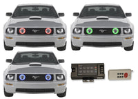 Ford Mustang GT V.3 Fusion Color Change LED Halo Fog Light Kit 2005-2009