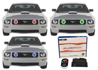 Ford Mustang GT V.3 Fusion Color Change LED Halo Fog Light Kit 2005-2009