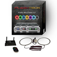 Ford Mustang GT V.3 Fusion Color Change LED Halo Fog Light Kit 2005-2009