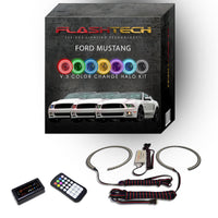 Ford Mustang Projector V.3 Fusion Color Change LED Halo Headlight Kit 2010-2014