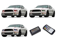 Ford Mustang Projector V.3 Fusion Color Change LED Halo Headlight Kit 2010-2014