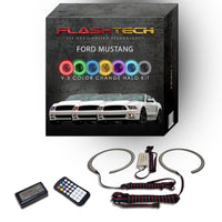 Ford Mustang Projector V.3 Fusion Color Change LED Halo Headlight Kit 2010-2014
