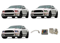 Ford Mustang Projector V.3 Fusion Color Change LED Halo Headlight Kit 2010-2014
