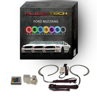 Ford Mustang Projector V.3 Fusion Color Change LED Halo Headlight Kit 2010-2014