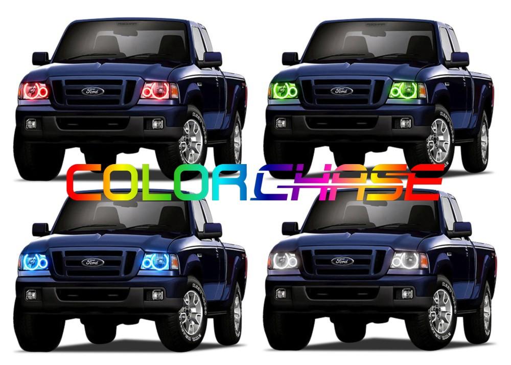 Ford Ranger ColorChase LED Halo Headlight Kit 2001-2011