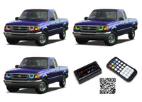 Ford Ranger V.3 Fusion Color Change LED Halo Headlight Kit 1993-1997