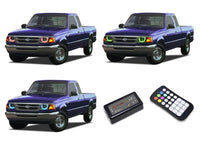 Ford Ranger V.3 Fusion Color Change LED Halo Headlight Kit 1993-1997