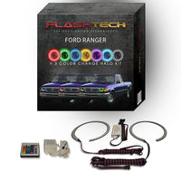 Ford Ranger V.3 Fusion Color Change LED Halo Headlight Kit 1993-1997