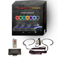 Ford Ranger V.3 Fusion Color Change LED Halo Headlight Kit 1993-1997