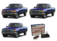Ford Ranger V.3 Fusion Color Change LED Halo Headlight Kit 1993-1997