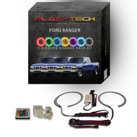 Ford Ranger V.3 Fusion Color Change LED Halo Headlight Kit 1998-2000