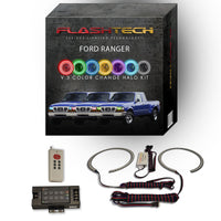 Ford Ranger V.3 Fusion Color Change LED Halo Headlight Kit 1998-2000