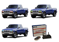 Ford Ranger V.3 Fusion Color Change LED Halo Headlight Kit 1998-2000