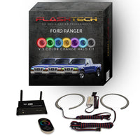 Ford Ranger V.3 Fusion Color Change LED Halo Headlight Kit 1998-2000
