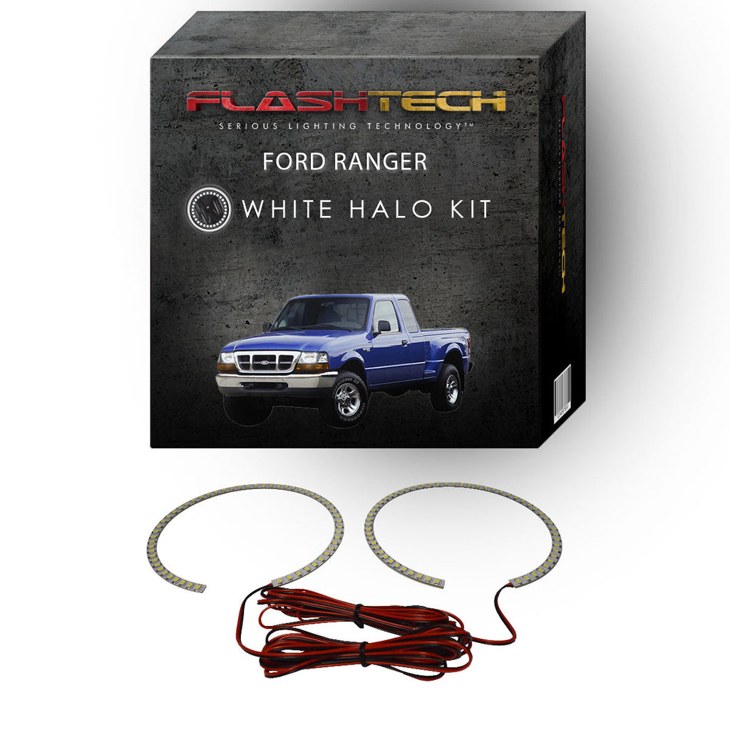 Ford Ranger White LED Halo Headlight Kit 1998-2000