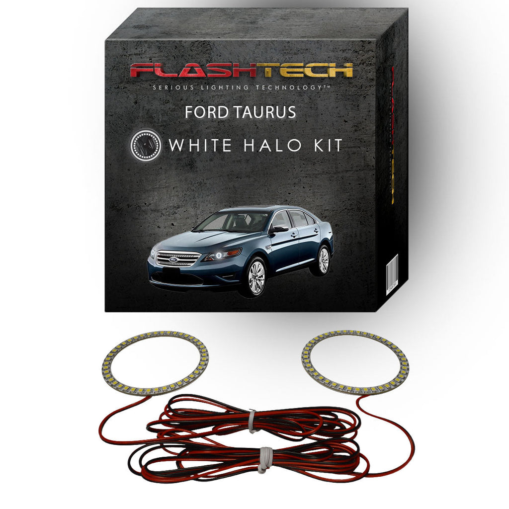 Ford Taurus White LED Halo Headlight Kit 2010-2012