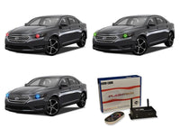 Ford Taurus V.3 Fusion Color Change LED Halo Headlight Kit 2013-2016