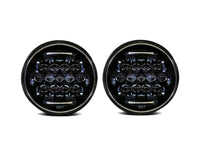 7030 7" Round Headlight Assembly - White DRL