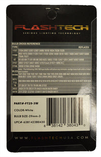 LED Interior SMD Bulbs - 3 LED - White - 29mm