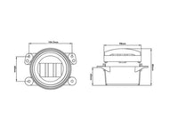 4030 4" Round LED Fog Light Assembly