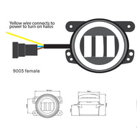 4030 4" Round LED Fog Light Assembly