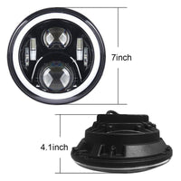 7045 7" Round Headlight Assembly