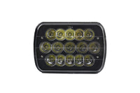 7" x 6" 45 watt LED Headlights Black Housing