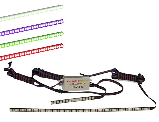5050 SMD Flex V.3 Fusion Color Change 16" Flex Strip LED Lighting