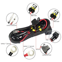 Single Beam HID Relay Harness